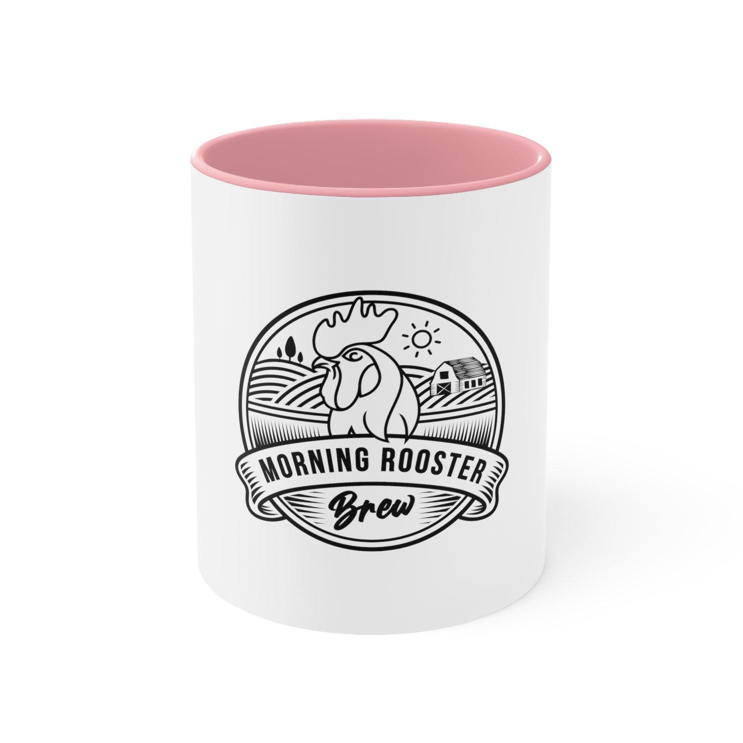 Morning Rooster Accent Mugs