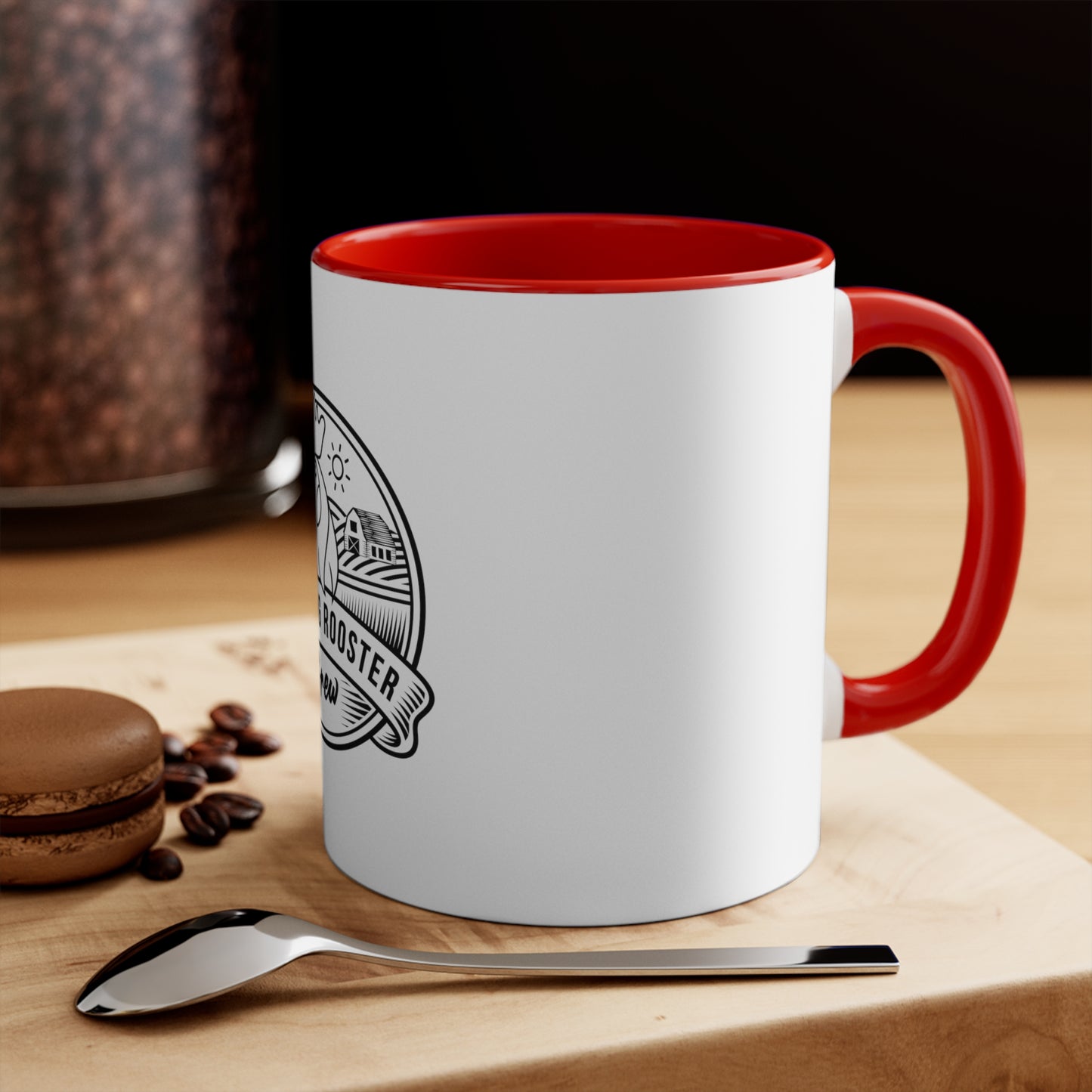 Morning Rooster Accent Mugs