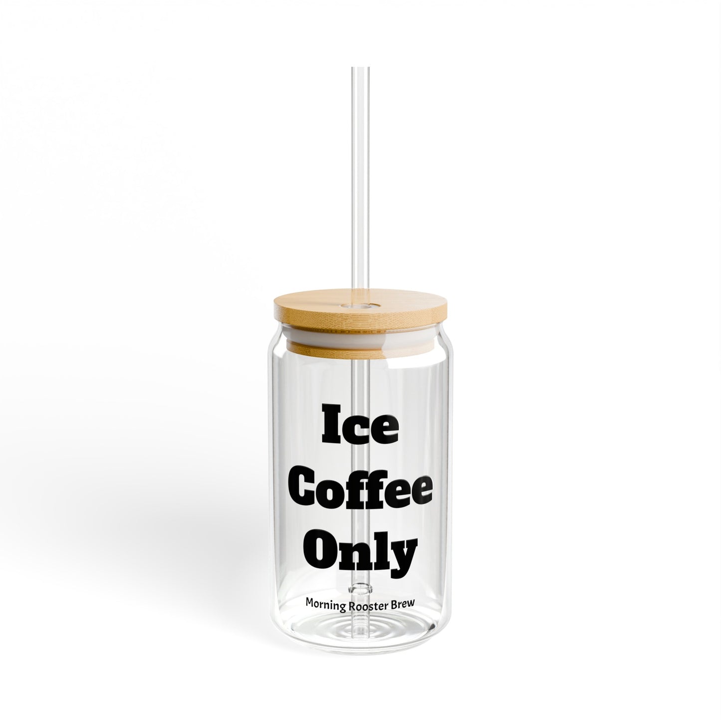 Iced Coffee Only Glass,16 oz