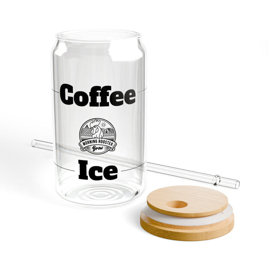 Coffee Ice Sipper Glass, 16oz