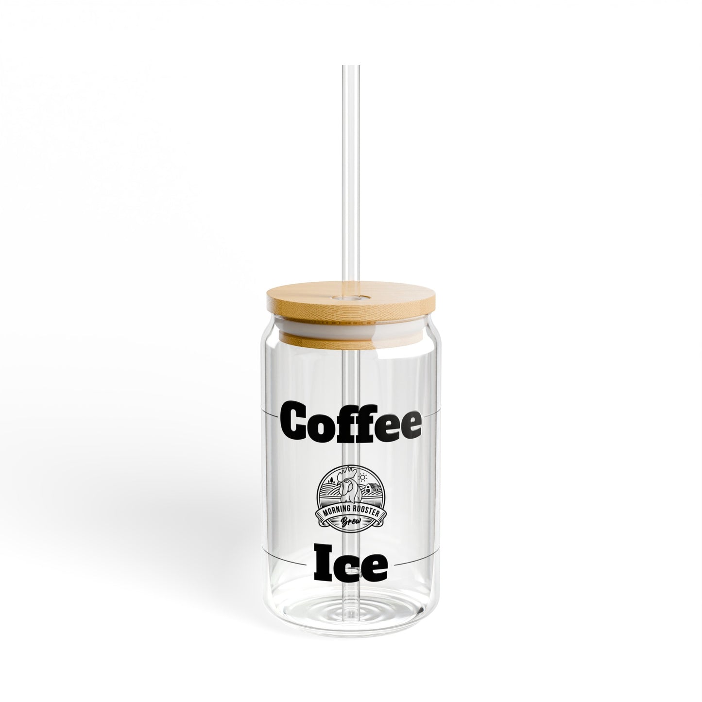 Coffee Ice Sipper Glass, 16oz