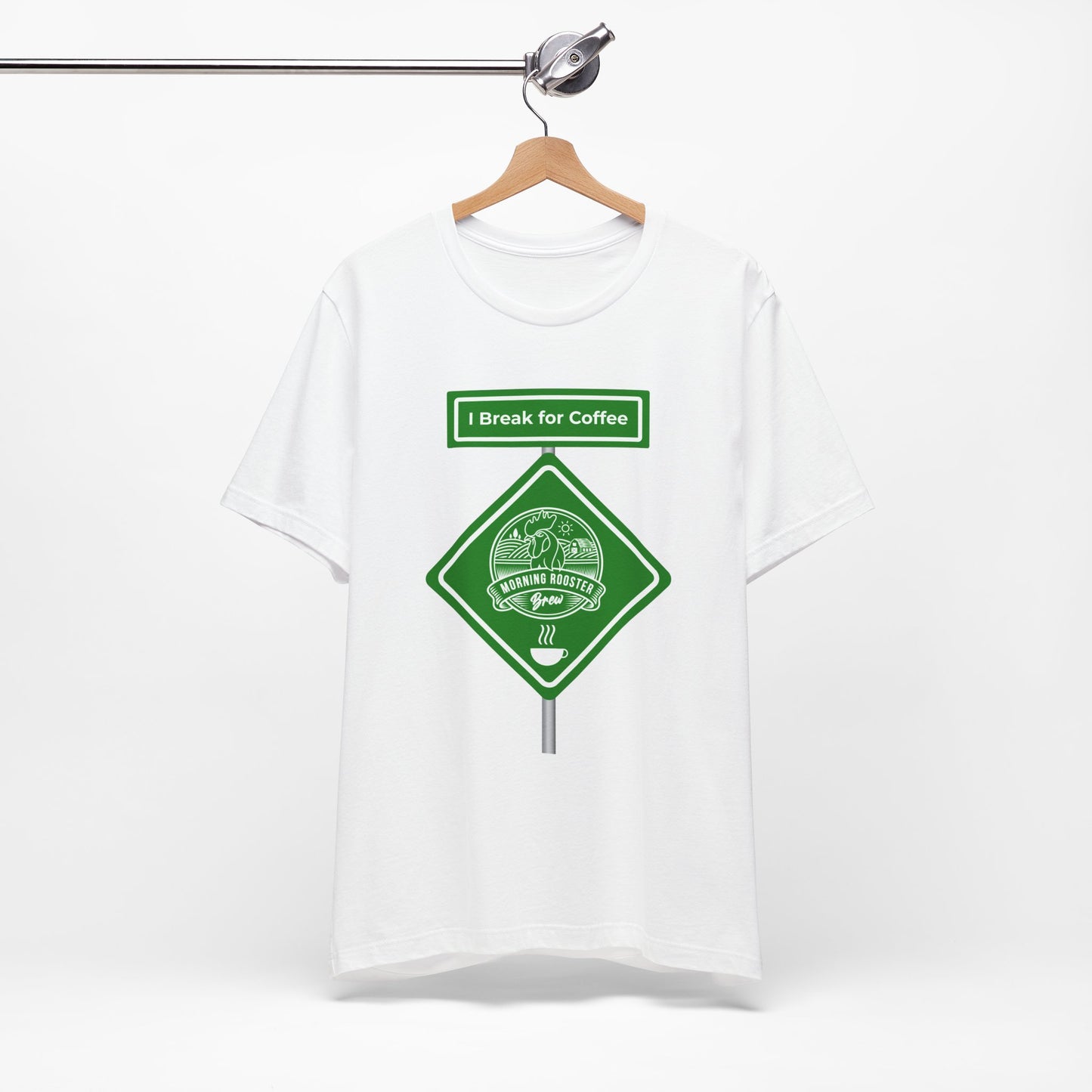 Coffee Road Sign Unisex Jersey Short Sleeve Tee