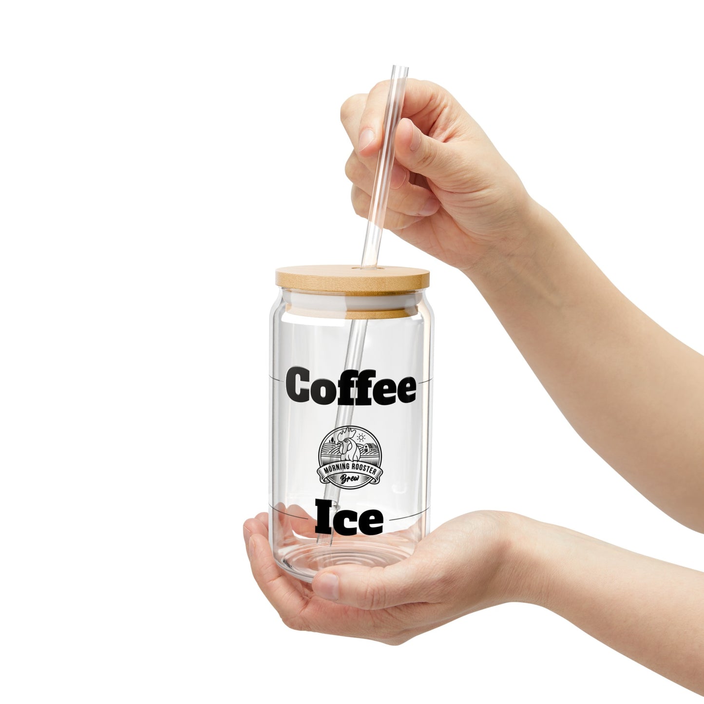 Coffee Ice Sipper Glass, 16oz