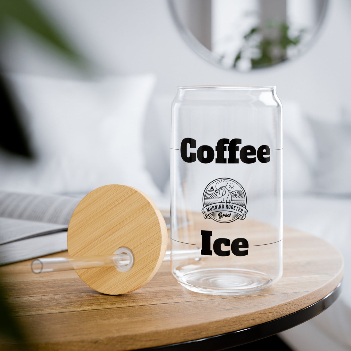 Coffee Ice Sipper Glass, 16oz