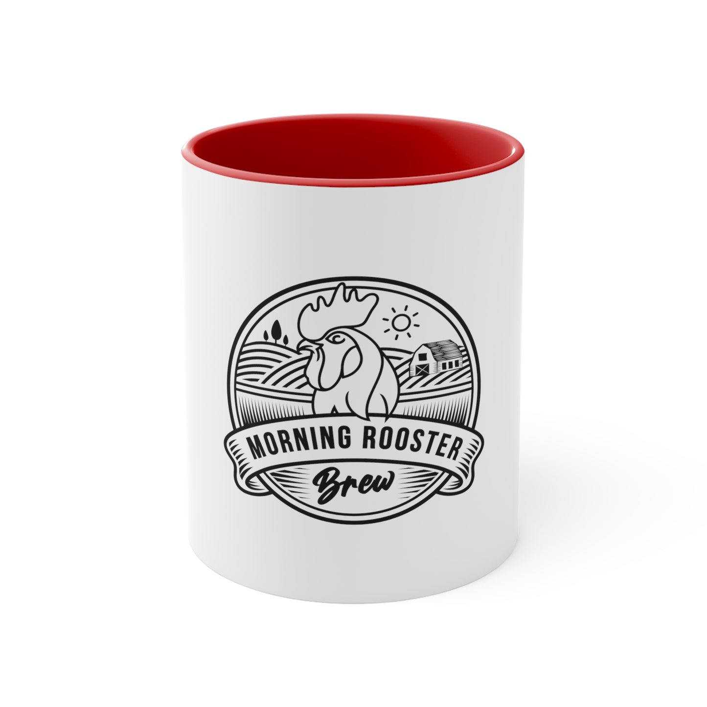 Morning Rooster Accent Mugs