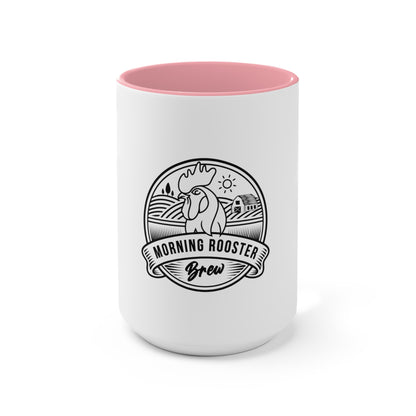 Morning Rooster Accent Mugs