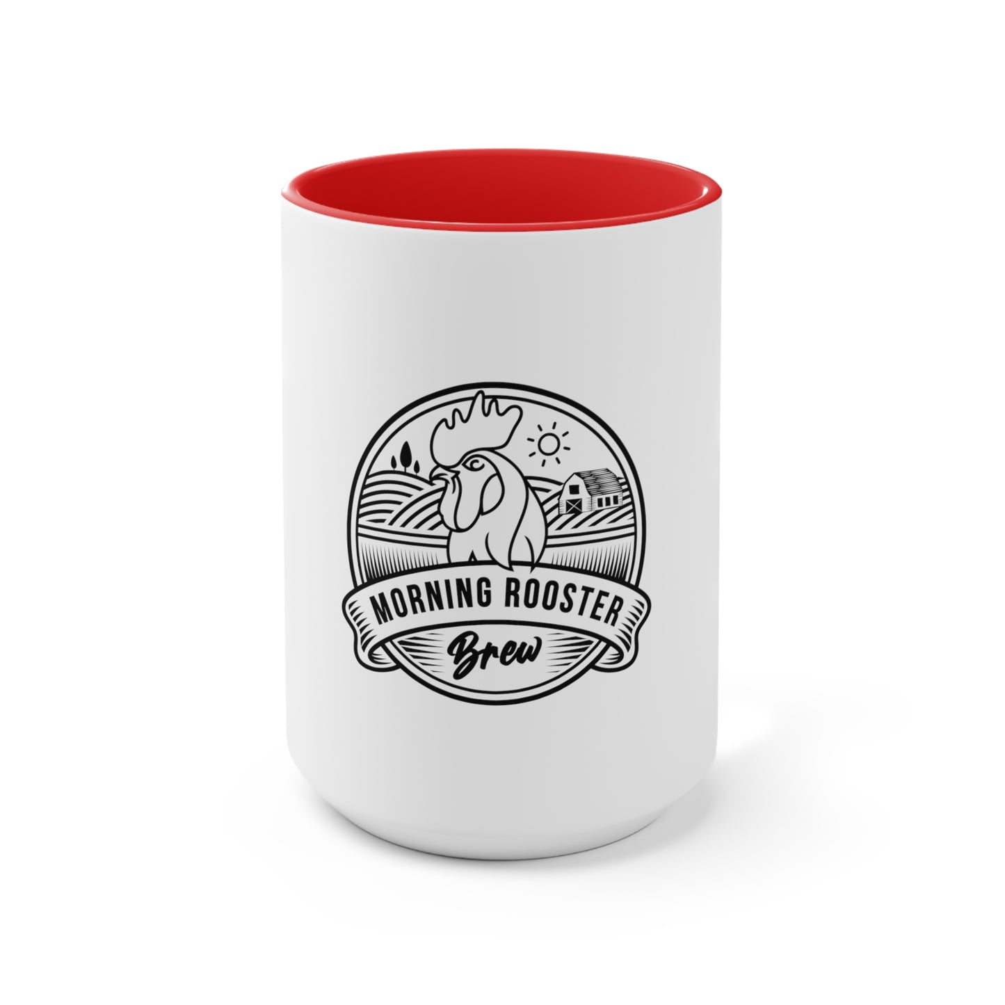 Morning Rooster Accent Mugs