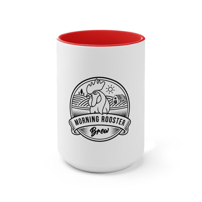 Morning Rooster Accent Mugs