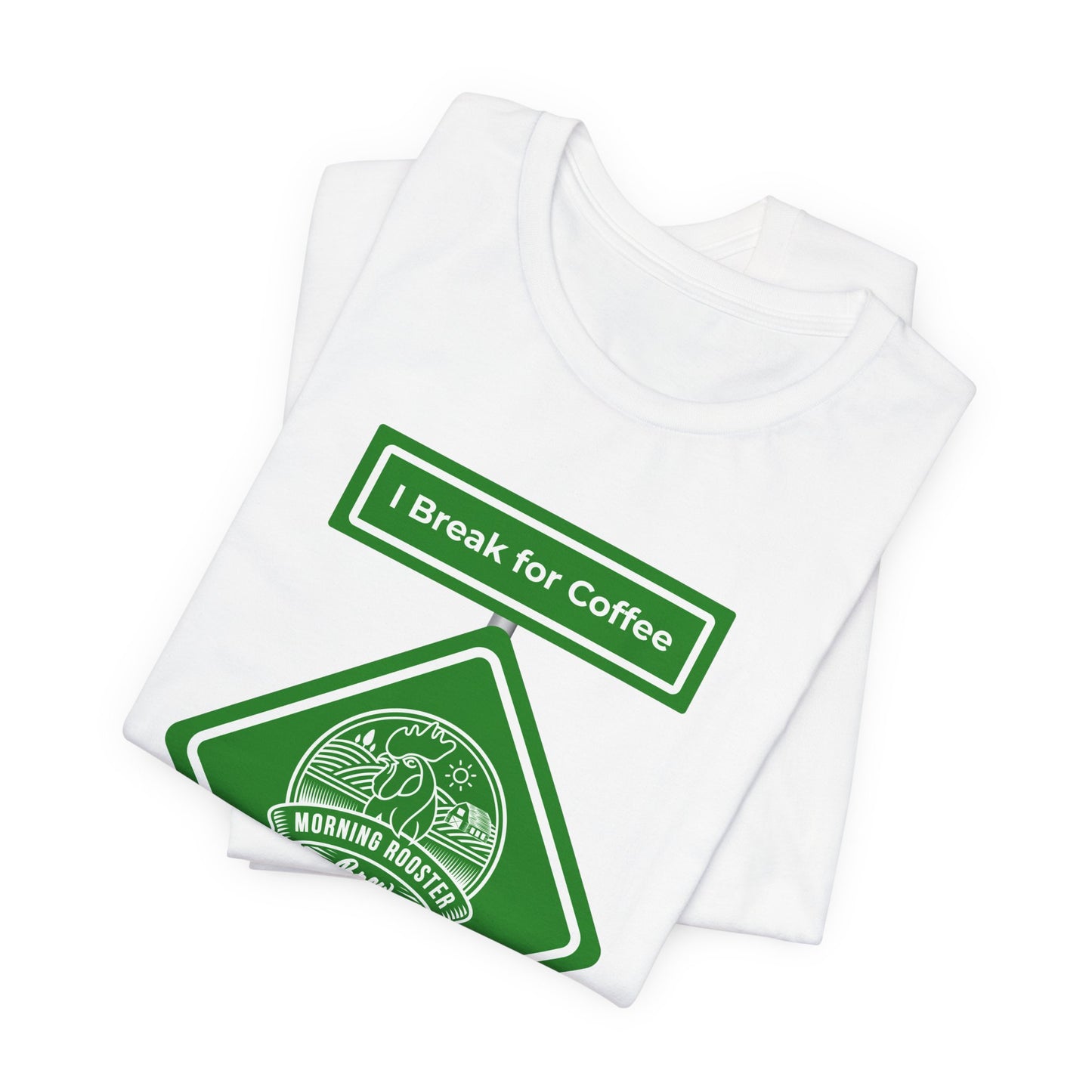 Coffee Road Sign Unisex Jersey Short Sleeve Tee