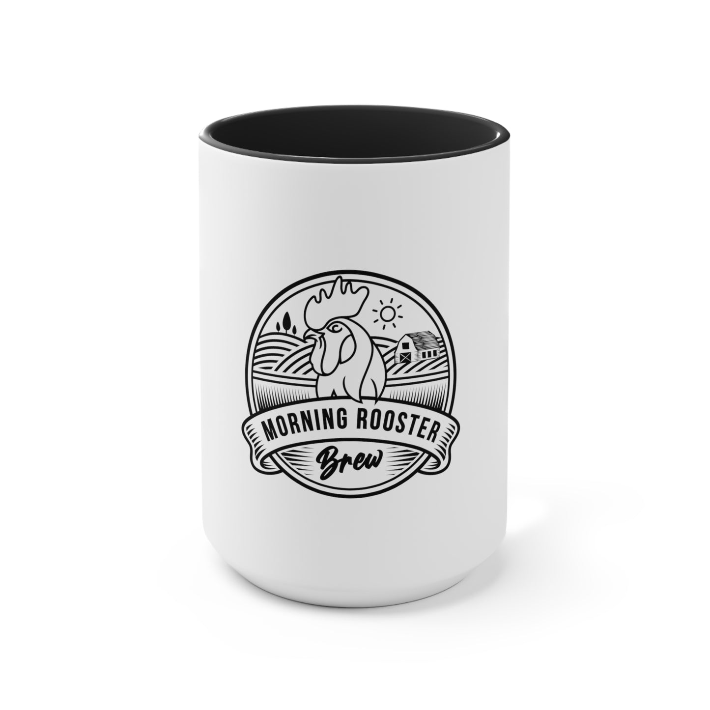 Morning Rooster Accent Mugs