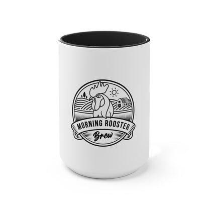 Morning Rooster Accent Mugs