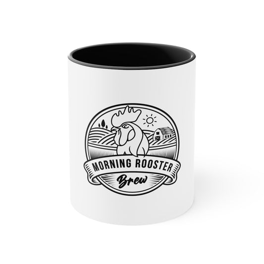 Morning Rooster Accent Mugs