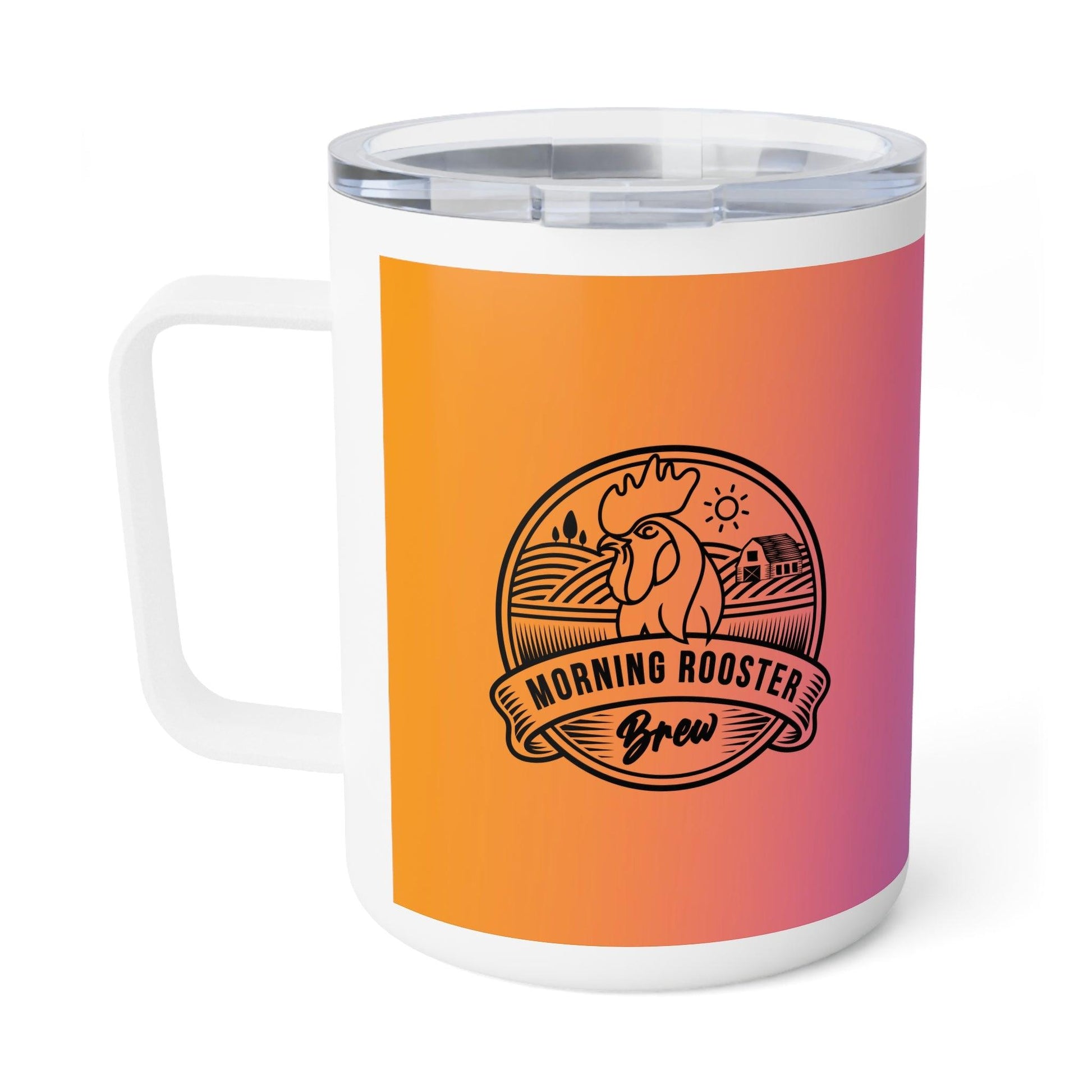 Awaken Your Senses Insulated Coffee Mug, 10oz - Morning Rooster Brew™