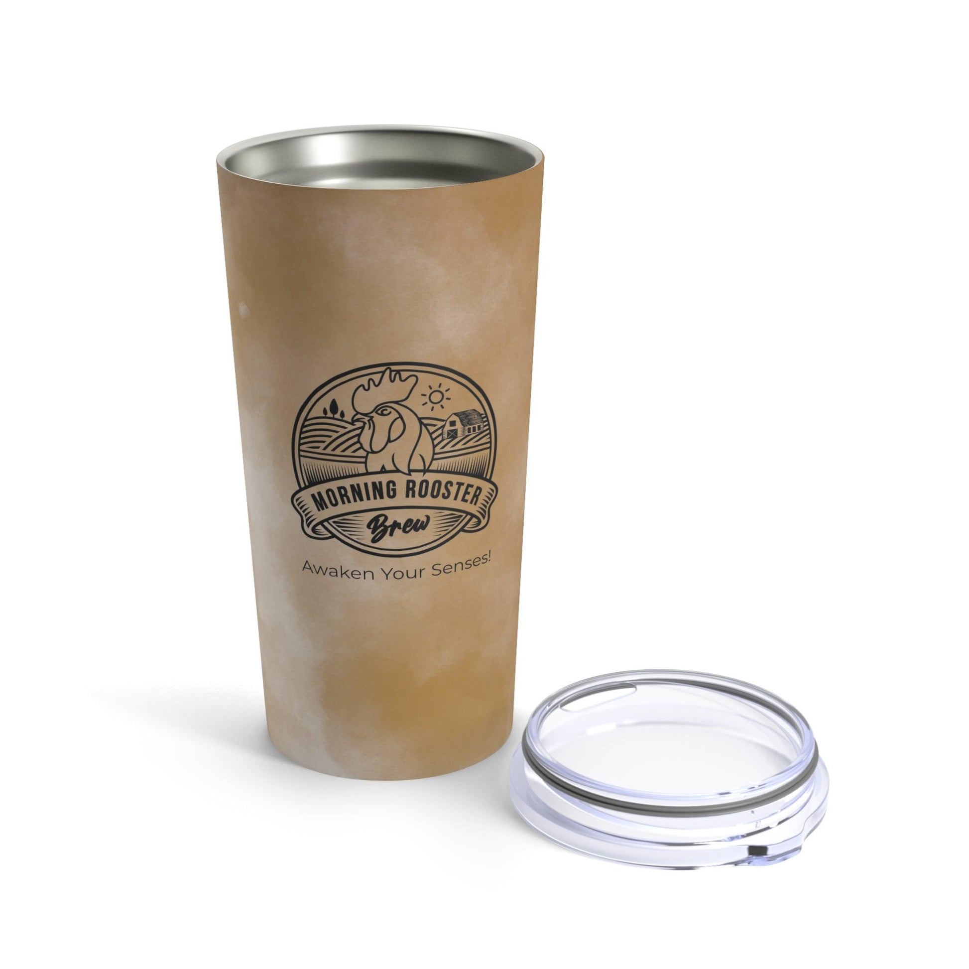 Awaken your senses Tumbler 20oz Gradient Brown - Morning Rooster Brew™