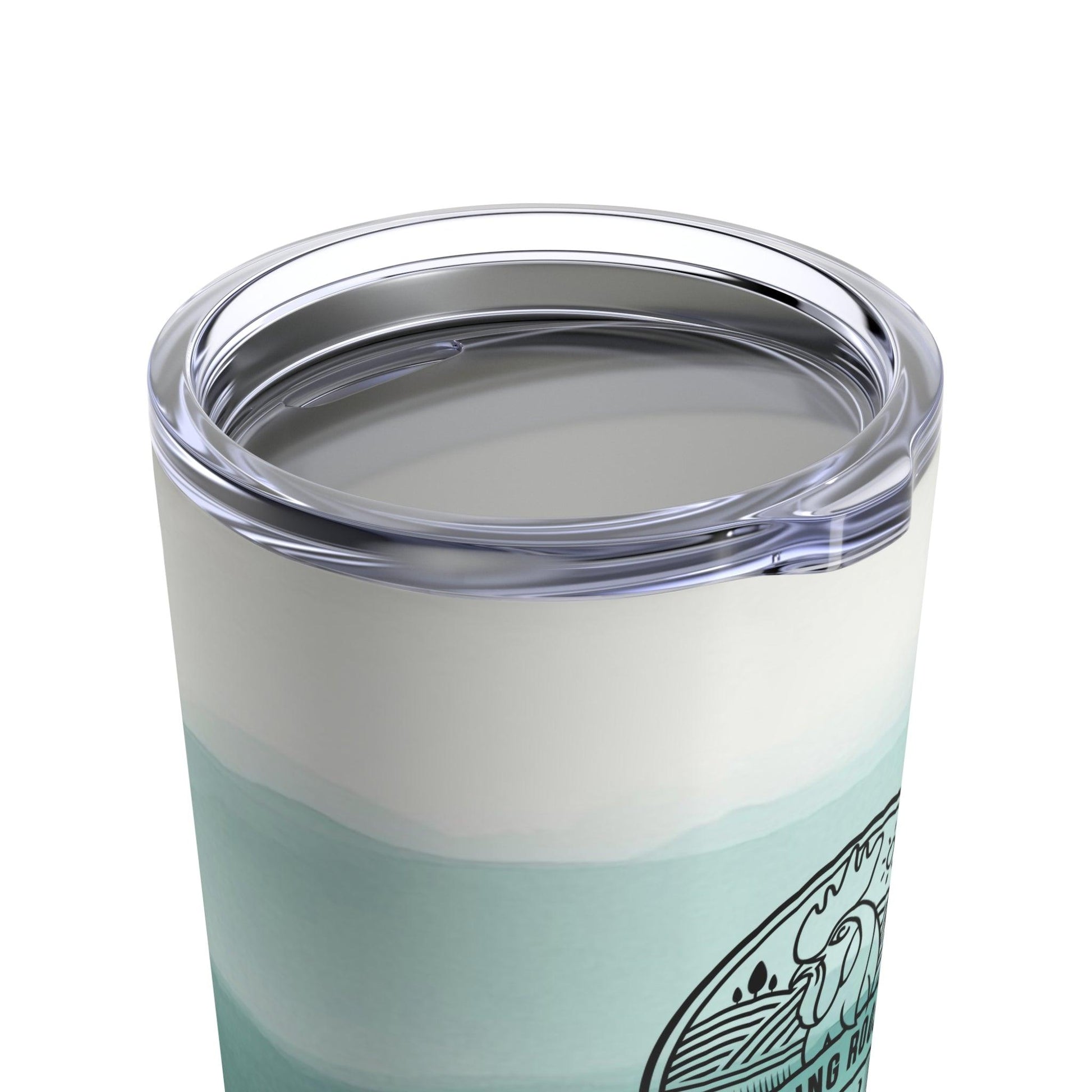 Awaken your senses Tumbler 20oz, Green Gradient - Morning Rooster Brew™