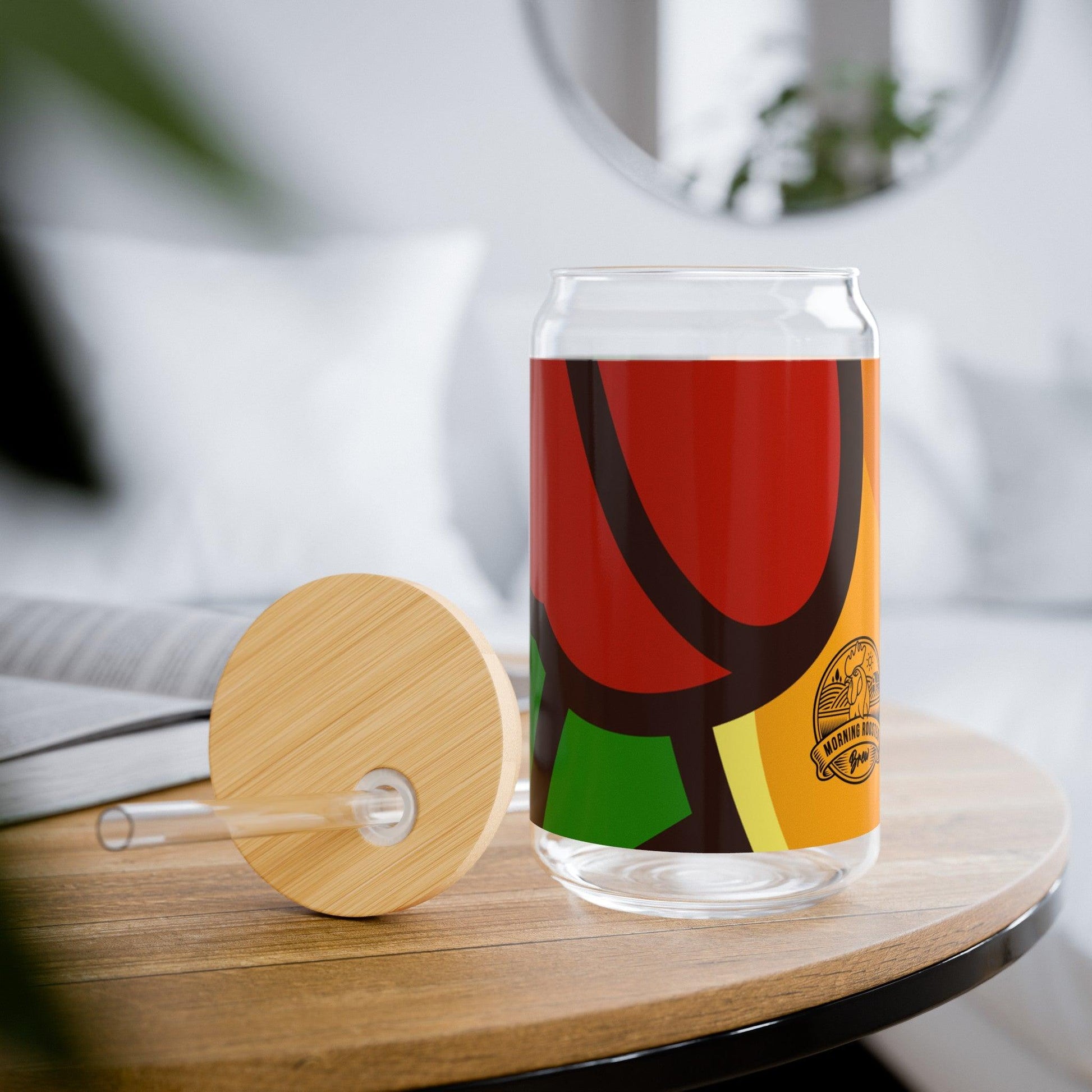 Morning Rooster Brew Sipper Glass, 16oz - Morning Rooster Brew™