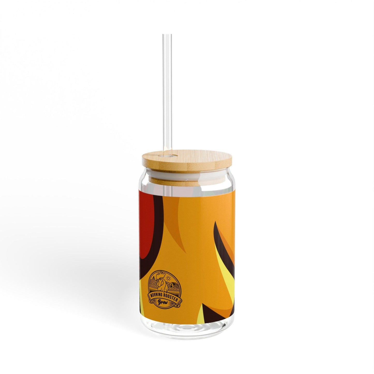 Morning Rooster Brew Sipper Glass, 16oz - Morning Rooster Brew™